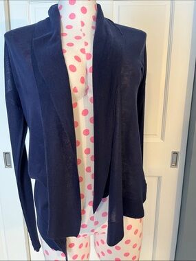 Open-Front Navy Women's Cardigan